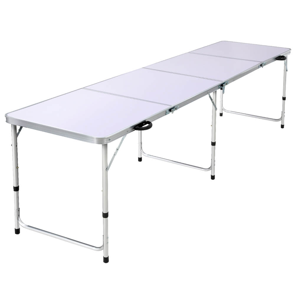 Weisshorn Camping Table Folding Aluminum Portable BBQ Outdoor 240CM-Outdoor > Camping-PEROZ Accessories