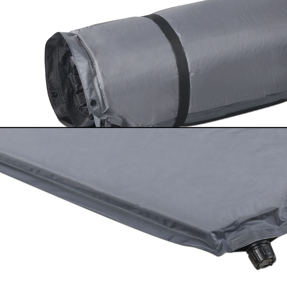 Weisshorn Self Inflating Mattress - Grey-Outdoor > Camping-PEROZ Accessories
