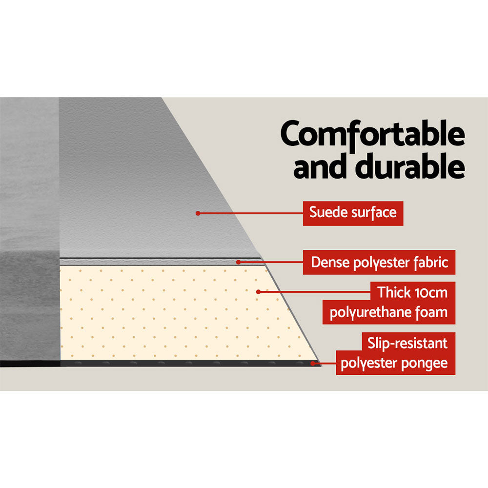 Weisshorn Single Size Self Inflating Matress - Grey-Outdoor > Camping-PEROZ Accessories