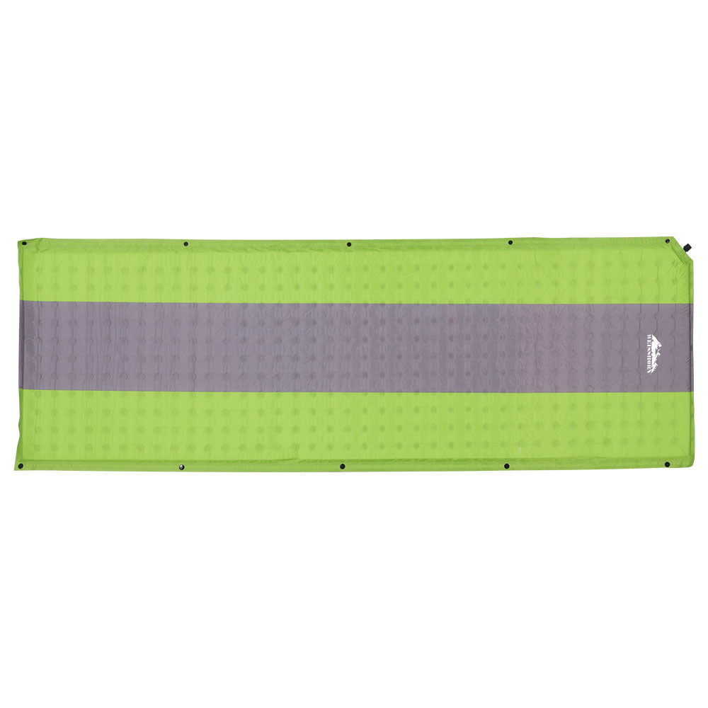 Weisshorn Self Inflating Mattress Camping Sleeping Mat Air Bed Pad Single Green-Outdoor > Camping-PEROZ Accessories