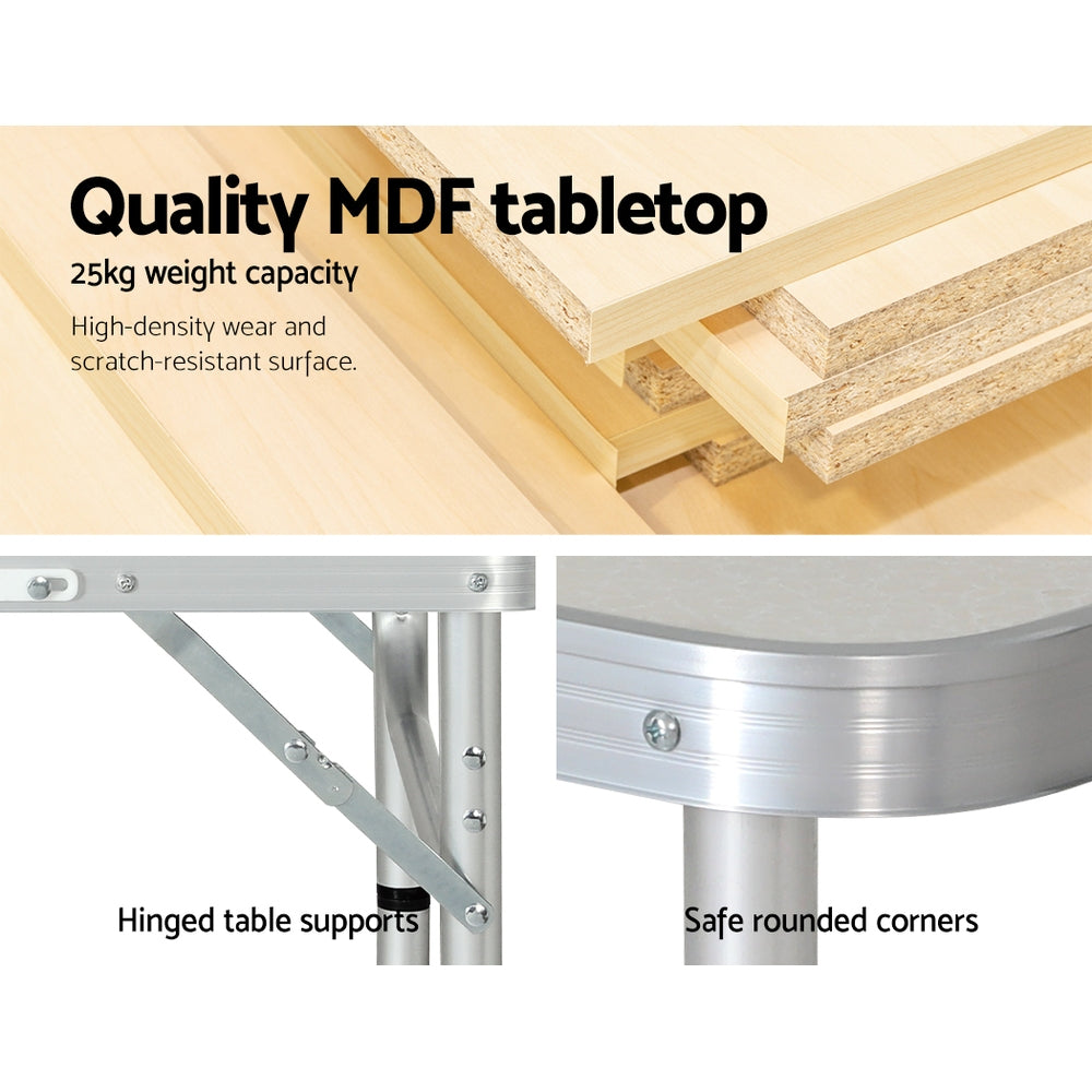 Portable Folding Camping Table 60cm-Outdoor > Camping-PEROZ Accessories