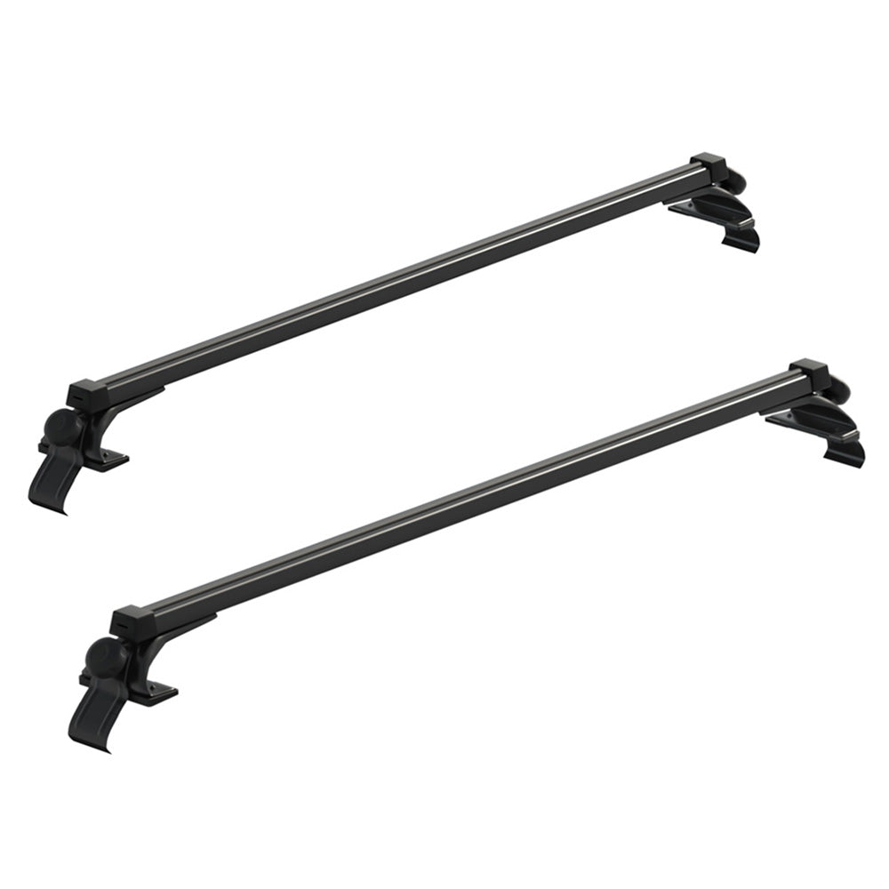 Universal Car Roof Racks Pod Aluminium Cross Bars Brackets 145cm Black-Auto Accessories > Auto Accessories Others-PEROZ Accessories