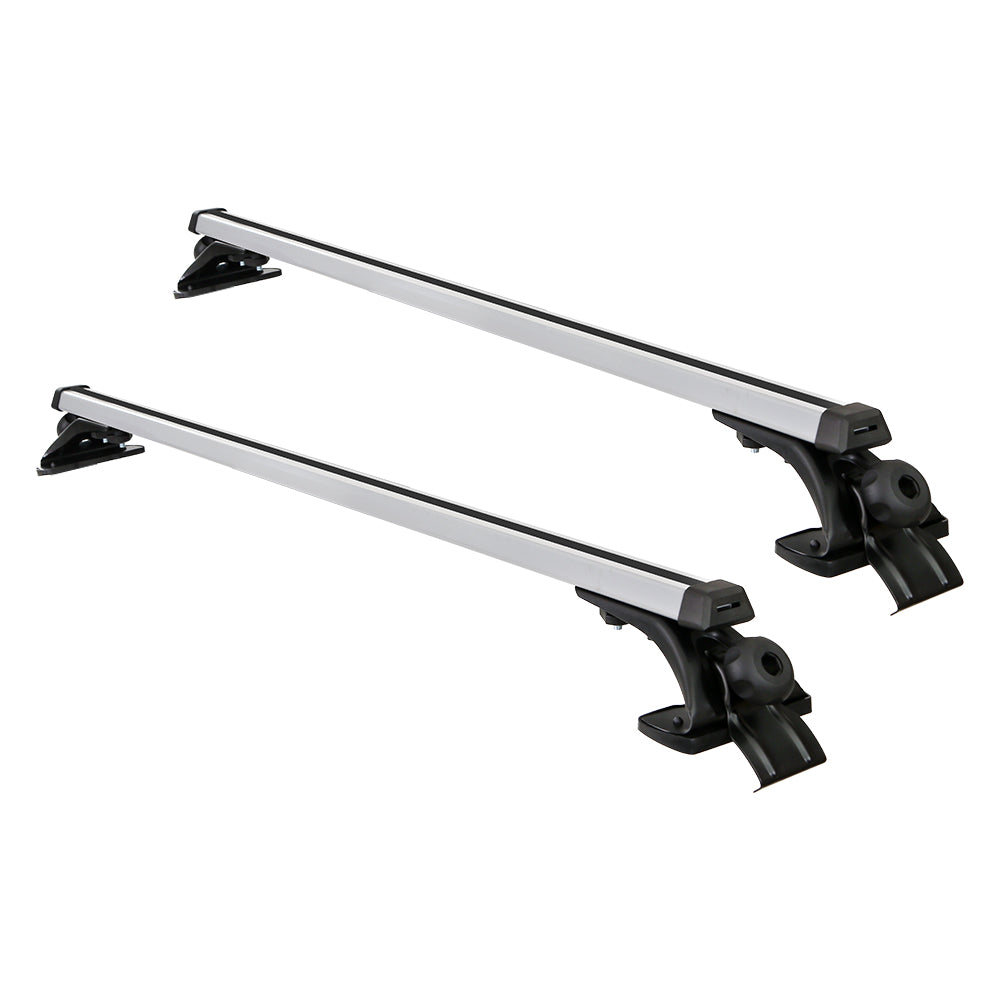 Universal Car Roof Racks Pod Aluminium Cross Bars Brackets 145cm Silver-Auto Accessories > Cross Bar-PEROZ Accessories