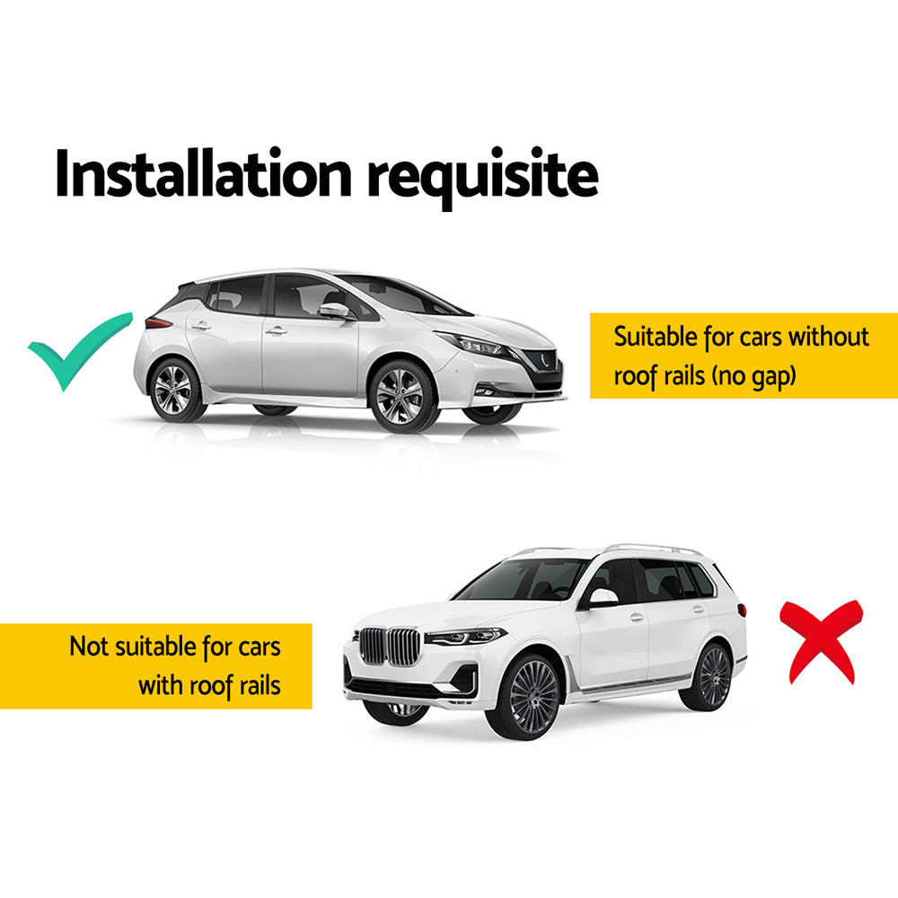 Universal Car Roof Racks Pod Aluminium Cross Bars Brackets 145cm Silver-Auto Accessories > Cross Bar-PEROZ Accessories