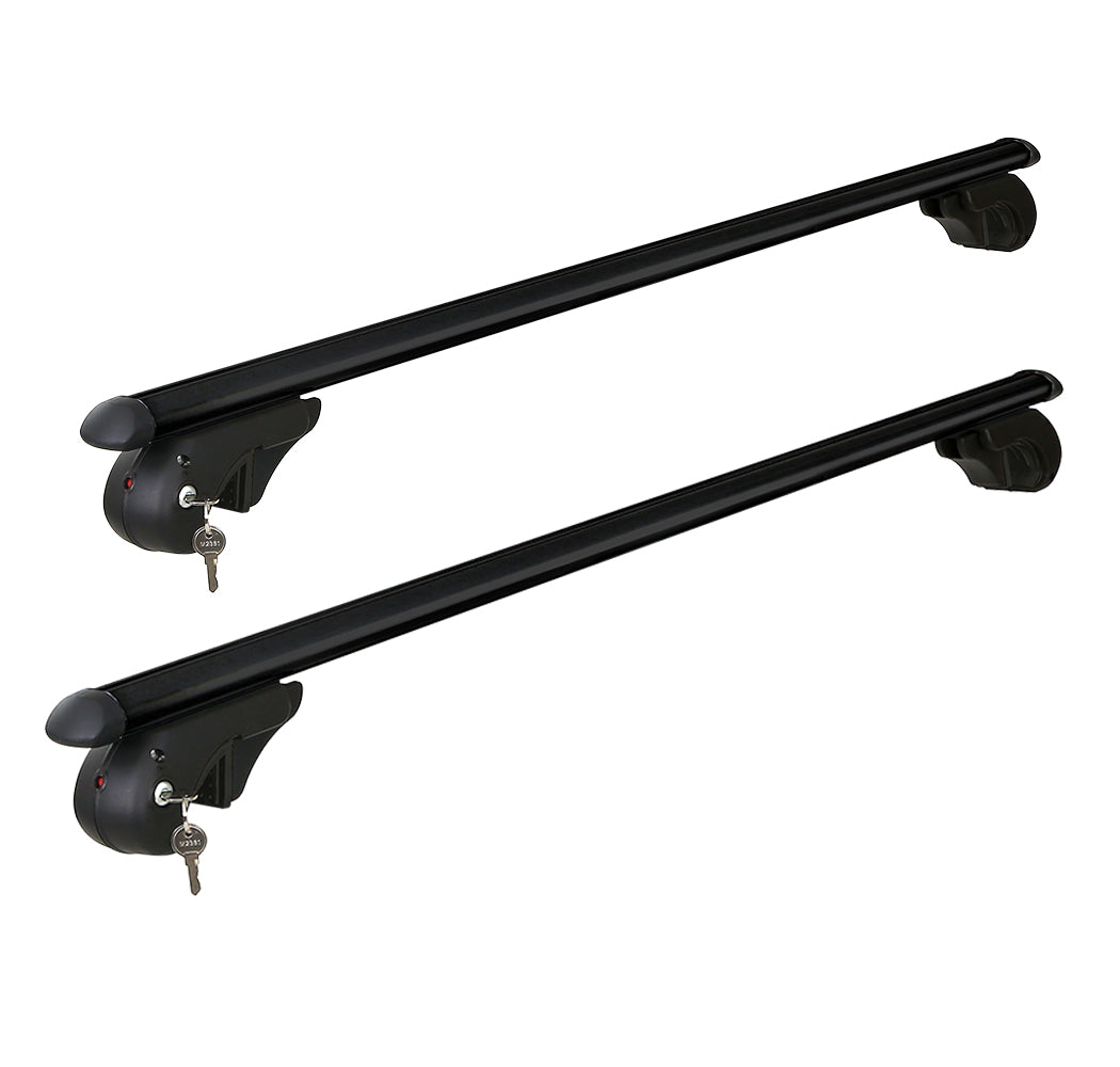 Universal Car Roof Racks Pod Aluminium Cross Bars Adjustable 108cm Black-Auto Accessories > Cross Bar-PEROZ Accessories