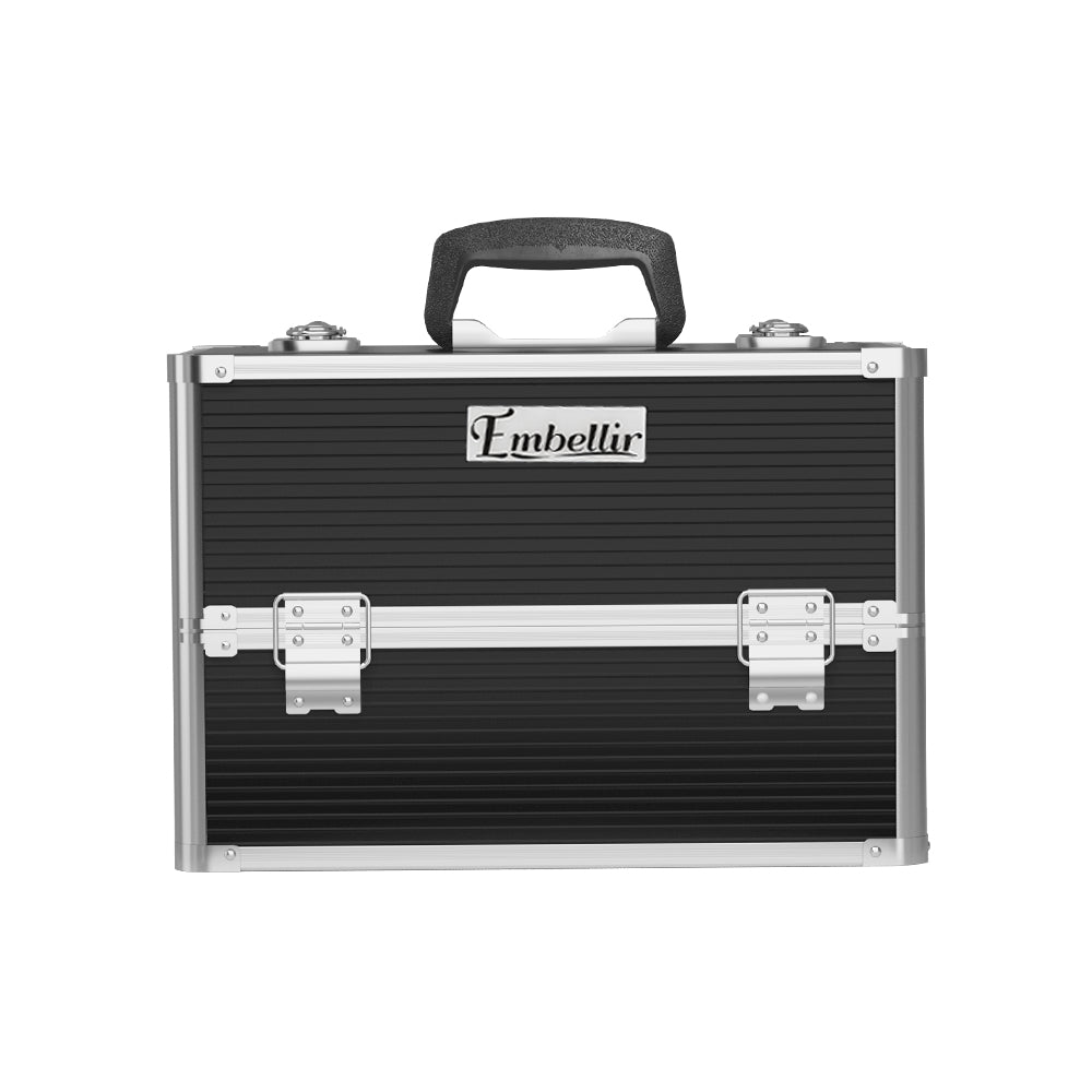 Embellir Portable Cosmetic Beauty Makeup Case- Black-Health & Beauty > Makeup-PEROZ Accessories