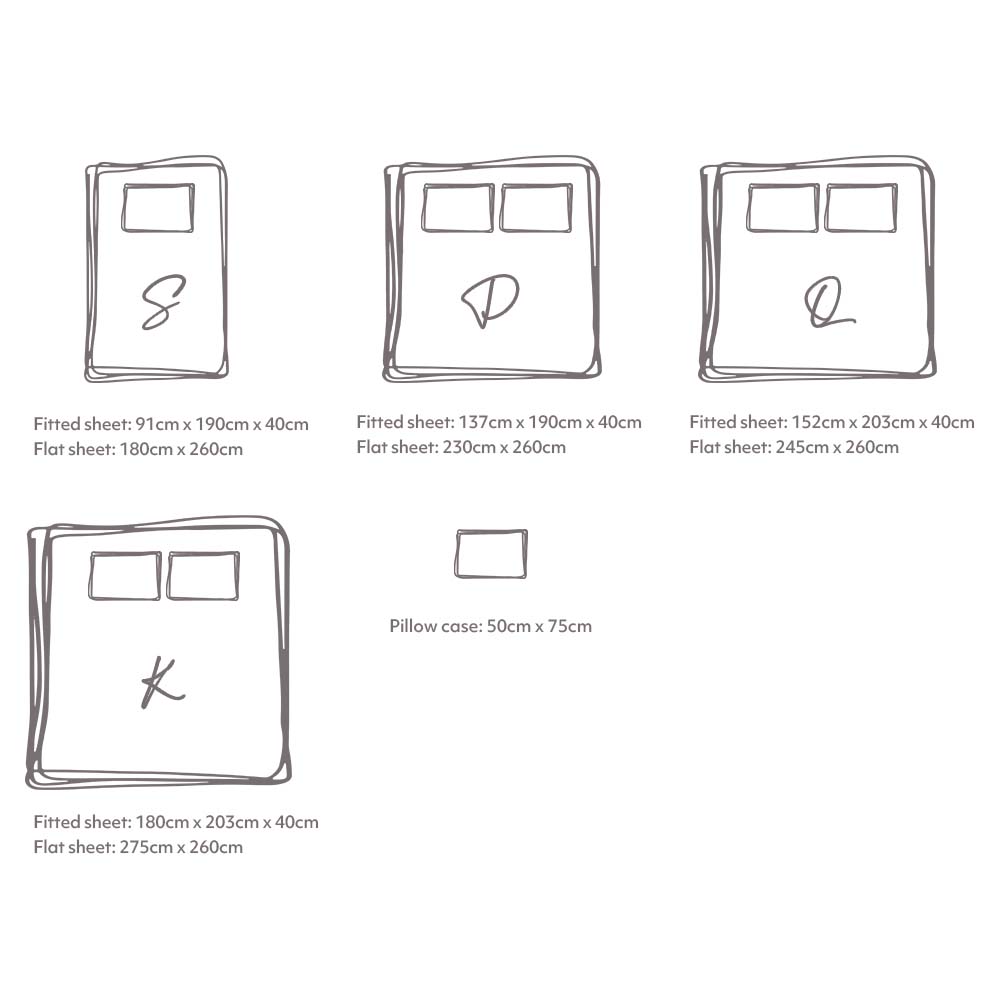 Cosy Club Washed Cotton Sheet Set Pink Brown Double-Bed Sheets-PEROZ Accessories