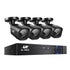 UL-TECH 4CH 5 IN 1 DVR CCTV Security System Video Recorder 4 Cameras 1080P HDMI Black-Audio & Video > CCTV-PEROZ Accessories