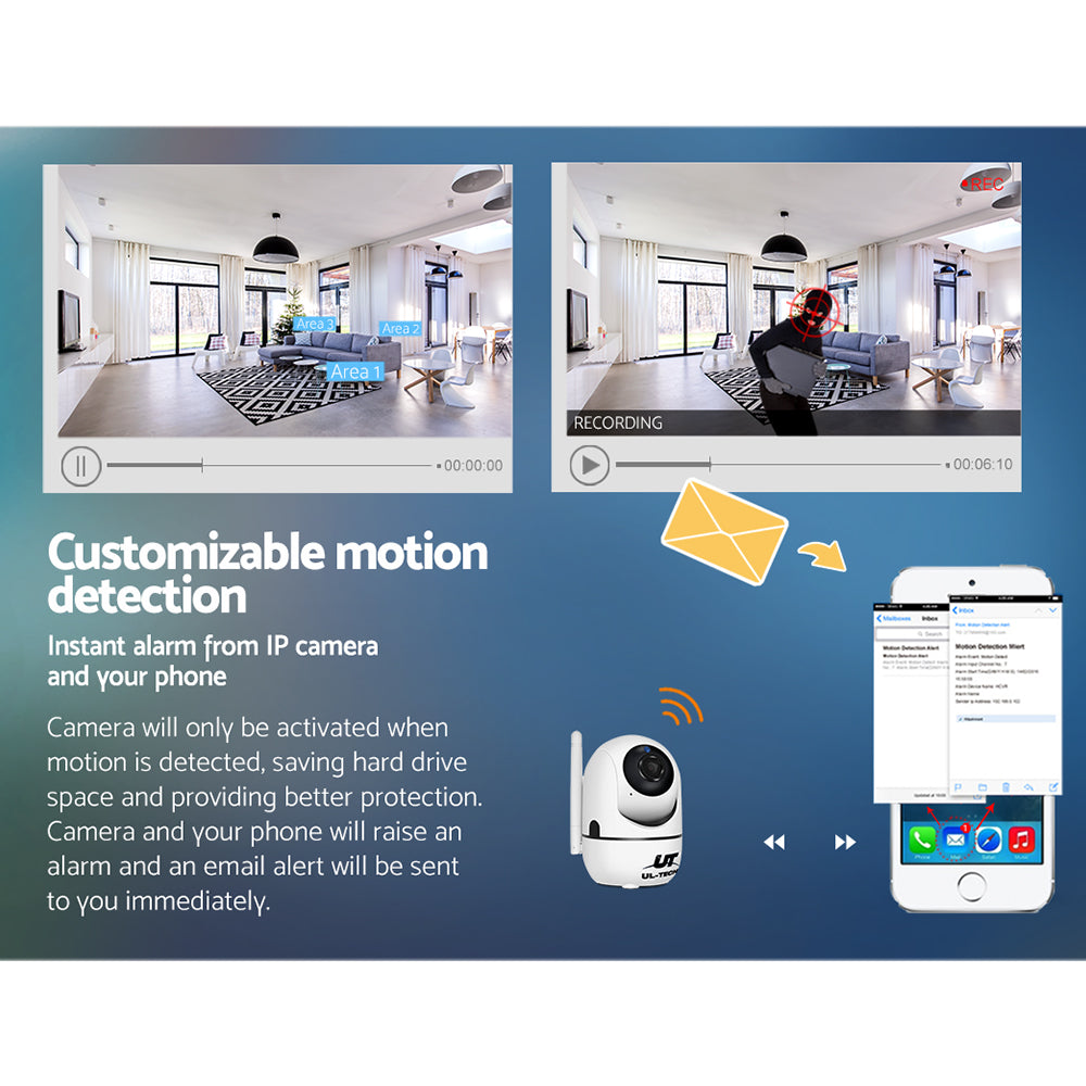 UL-TECH 1080P Wireless IP Camera CCTV Security System Baby Monitor White-Audio & Video > CCTV-PEROZ Accessories