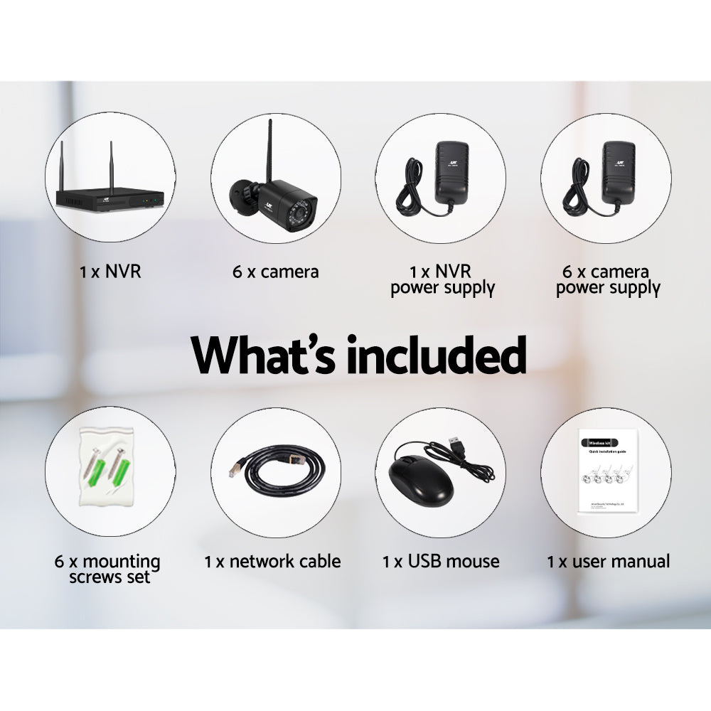 UL-TECH 3MP 8CH NVR Wireless 6 Security Cameras Set-Audio & Video > CCTV-PEROZ Accessories