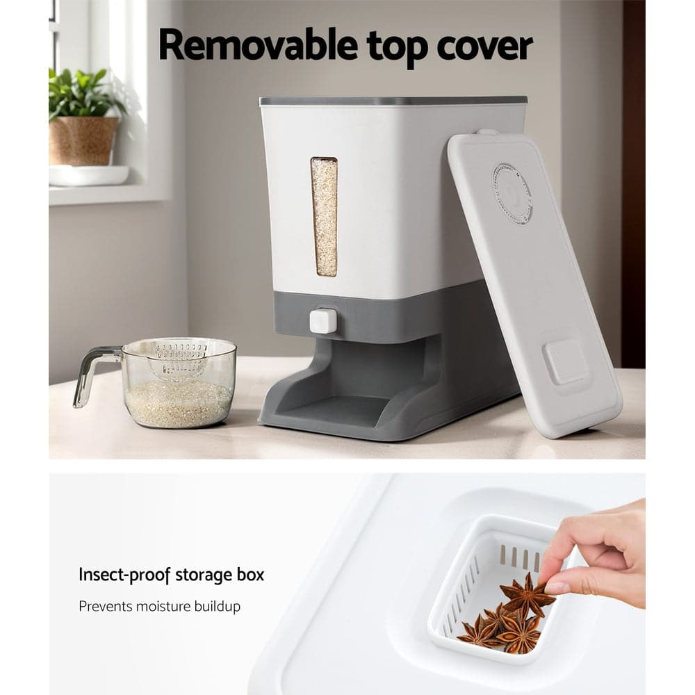5-Star Chef Rice Cereal Dispenser Grain Container 12KG-Appliances > Kitchen Appliances-PEROZ Accessories