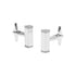 CUFFLINKS. Nickel Polished. Square Rod. Supplied in case.-Cufflinks-PEROZ Accessories