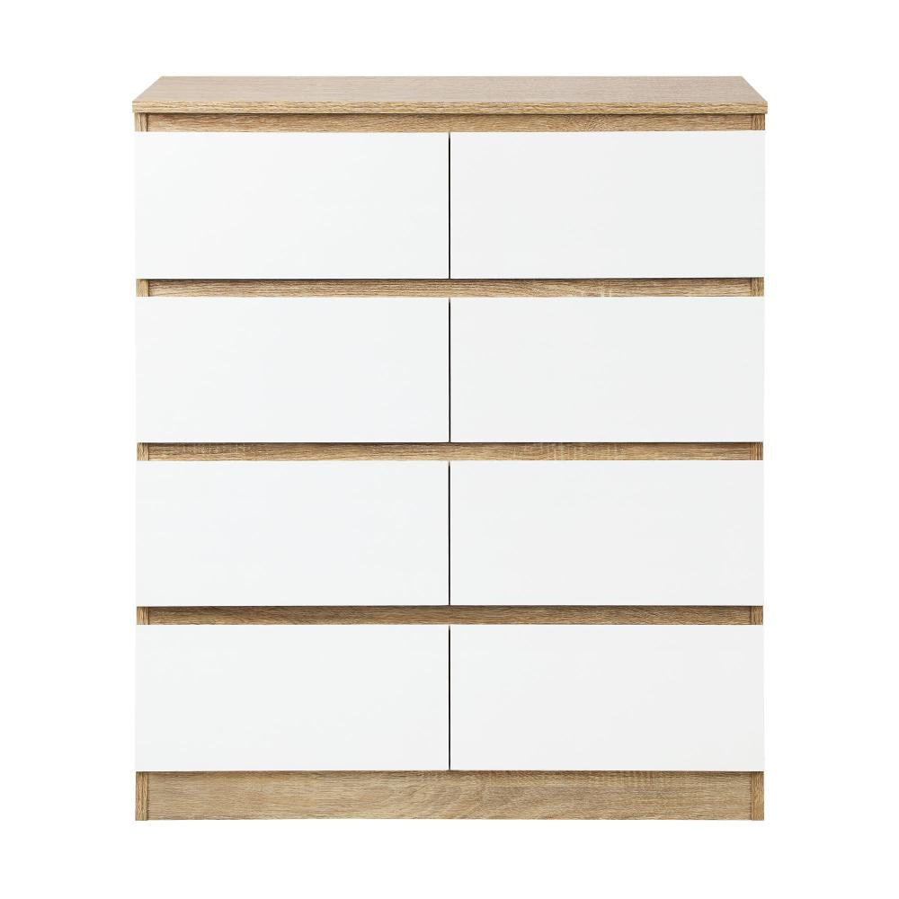 Oikiture Chest of Drawers 8 Drawers Tallboy Cabinet Home Furniture-Chest of Drawers-PEROZ Accessories