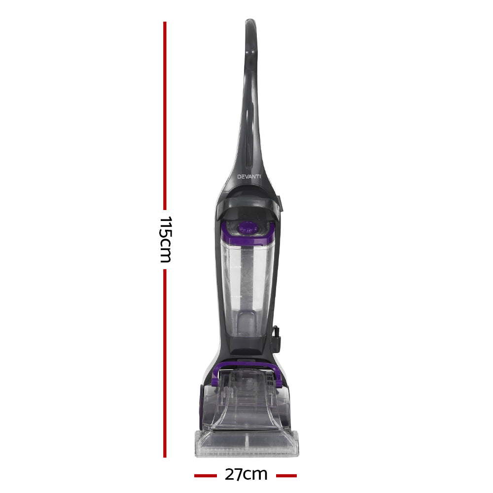 Devanti Carpet Washer Handheld Vacuum Cleaner Sweeper Wet Twin Water Tank 800W-Appliances > Appliances Others-PEROZ Accessories