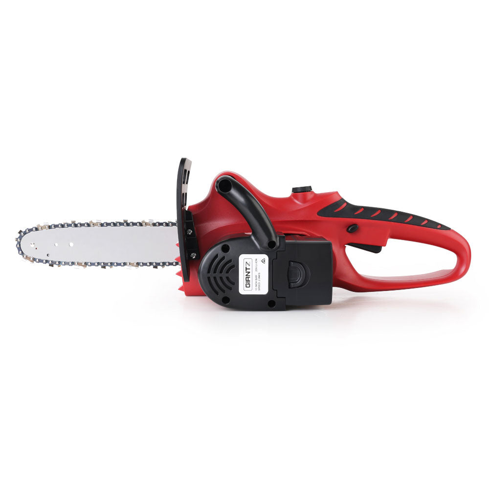 Giantz 20V Cordless Chainsaw - Black and Red-Tools > Industrial Tools-PEROZ Accessories