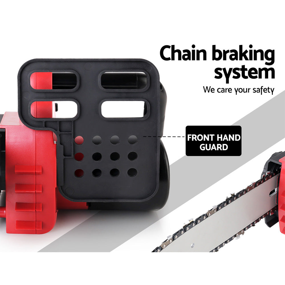 Giantz 20V Cordless Chainsaw - Black and Red-Tools > Industrial Tools-PEROZ Accessories