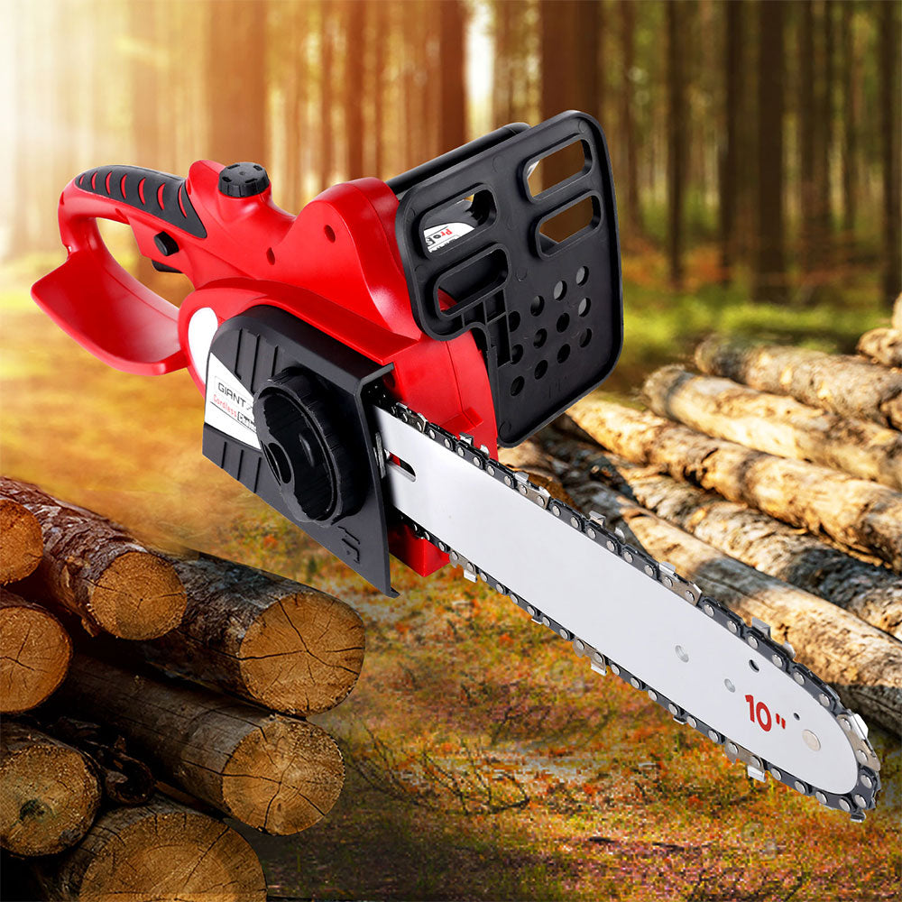 Giantz 20V Cordless Chainsaw - Black and Red-Tools > Industrial Tools-PEROZ Accessories