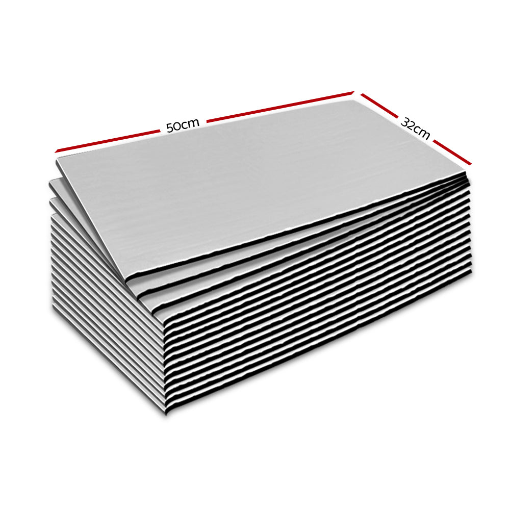 Weisshorn Butyl Car Sound Deadener Deadening Insulation Material with Application Roller 32CM X 50CM X 24pcs-Auto Accessories > Auto Accessories Others-PEROZ Accessories