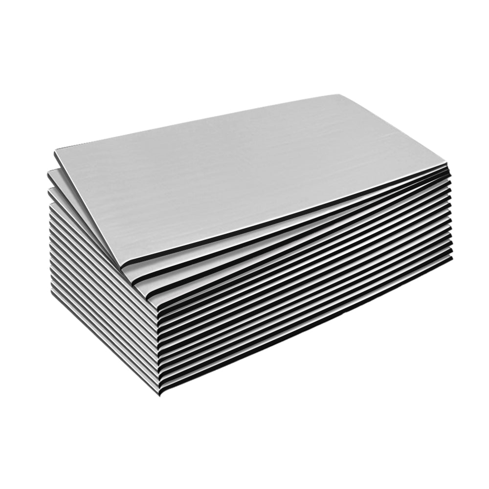 Weisshorn 36PCS 32CM X 50CM Car Sound Deadener Butyl Noise Insulation Heat Proof Self-adhesive-Auto Accessories > Auto Accessories Others-PEROZ Accessories