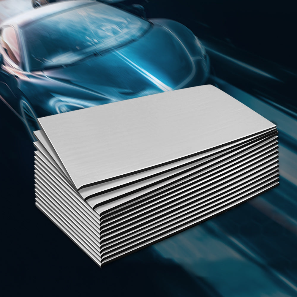 Weisshorn 36PCS 32CM X 50CM Car Sound Deadener Butyl Noise Insulation Heat Proof Self-adhesive-Auto Accessories > Auto Accessories Others-PEROZ Accessories