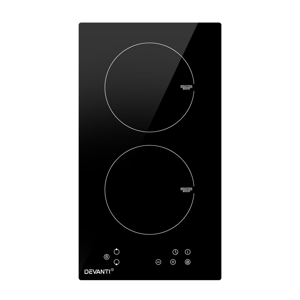 Devanti Induction Cooktop 30cm Electric Stove Ceramic Cook Top Kitchen Cooker-Appliances > Kitchen Appliances-PEROZ Accessories