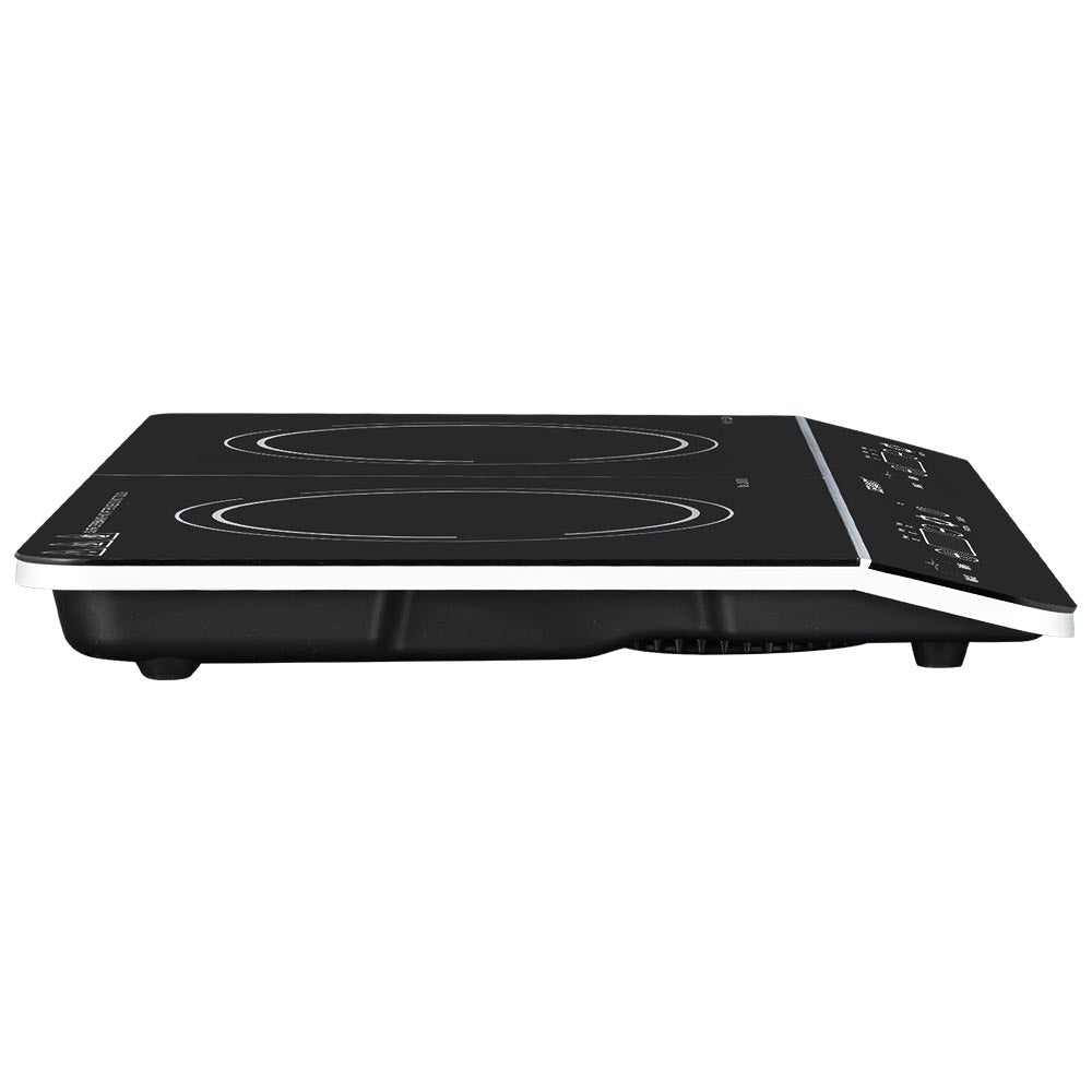 Devanti Electric Induction Cooktop 60cm Portable Kitchen Ceramic Glass Cooker-Appliances > Kitchen Appliances-PEROZ Accessories