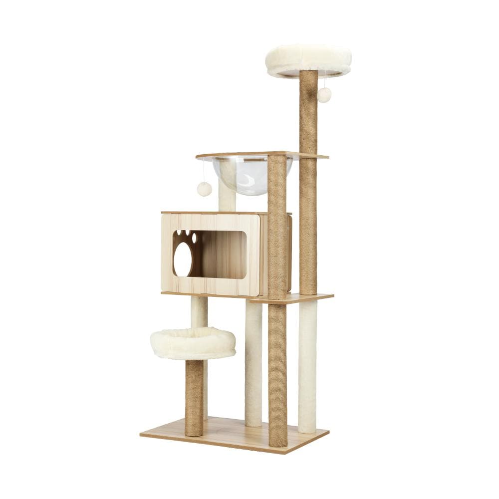Alopet Cat Tree Tower Scratching Post Scratcher Cats Condo House Bed Furniture-Cat Tree-PEROZ Accessories