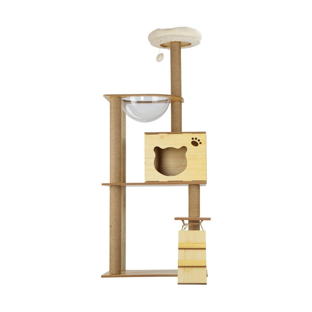 Alopet Cat Tree Trees Wooden Scratching Post Scratcher Tower Condo Pet Furniture-Cat Tree-PEROZ Accessories