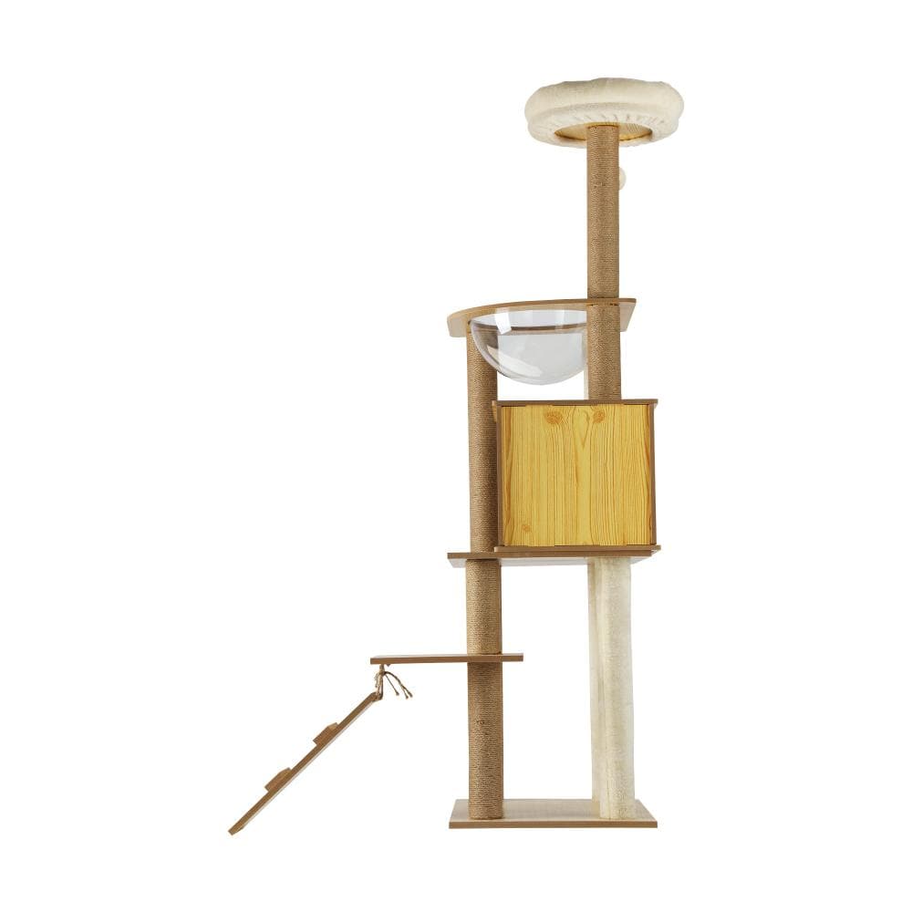 Alopet Cat Tree Trees Wooden Scratching Post Scratcher Tower Condo Pet Furniture-Cat Tree-PEROZ Accessories