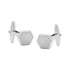 CUFFLINKS. Nickel Brushed. Hexagon. Supplied in case.-Cufflinks-PEROZ Accessories