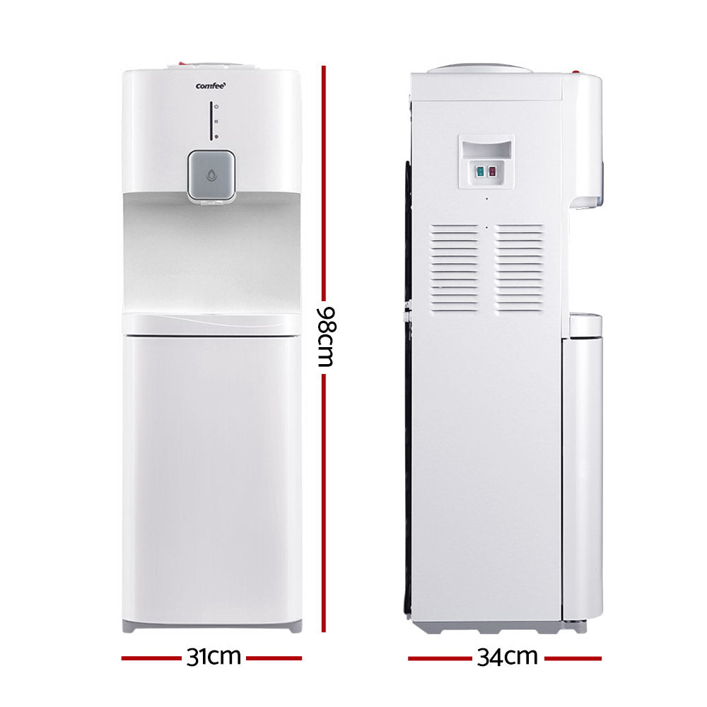 Comfee Water Dispenser Cooler Hot Cold Taps Purifier Stand 20L Cabinet White-Appliances > Kitchen Appliances-PEROZ Accessories