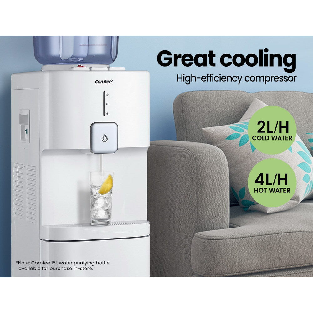 Comfee Water Dispenser Cooler Hot Cold Taps Purifier Stand 20L Cabinet White-Appliances > Kitchen Appliances-PEROZ Accessories