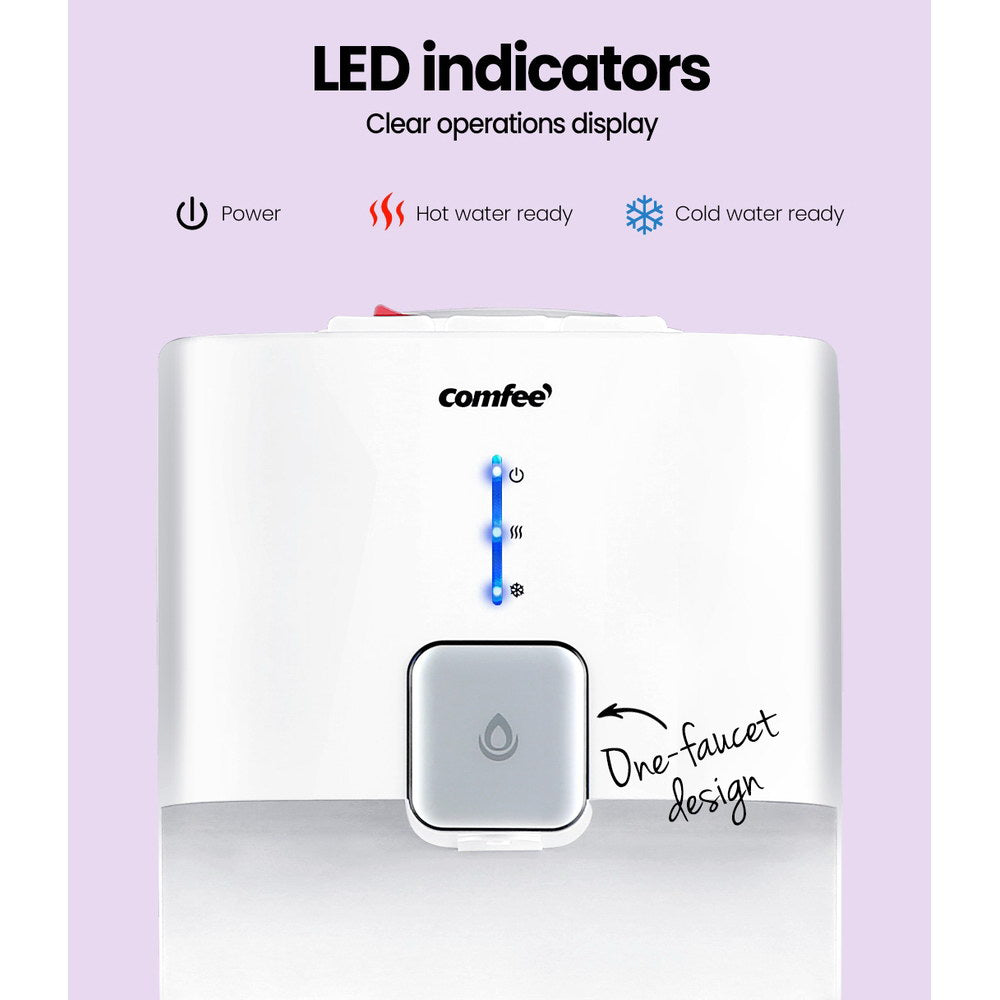 Comfee Water Dispenser Cooler Hot Cold Taps Purifier Stand 20L Cabinet White-Appliances > Kitchen Appliances-PEROZ Accessories