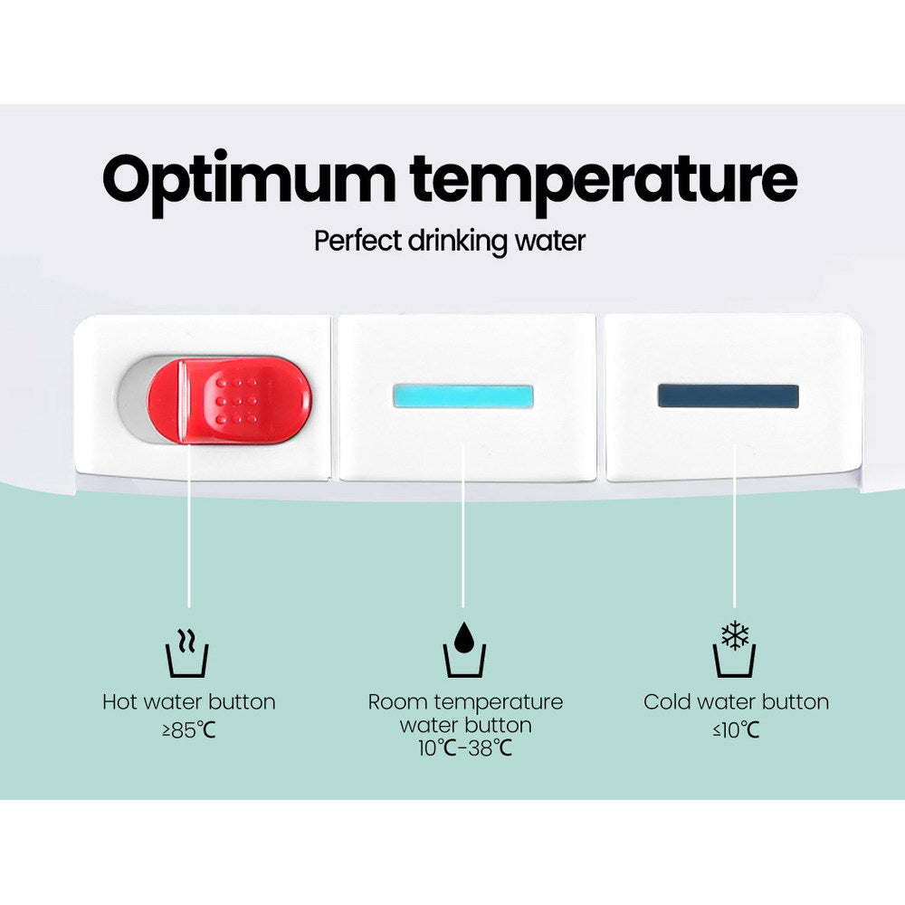 Comfee Water Dispenser Cooler Hot Cold Taps Purifier Stand 20L Cabinet White-Appliances > Kitchen Appliances-PEROZ Accessories