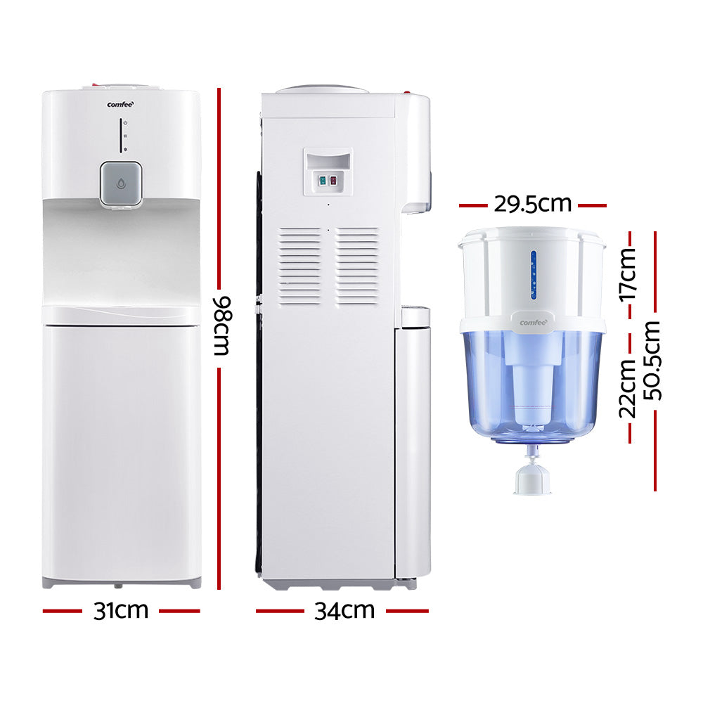 Comfee Water Cooler Dispenser Stand Chiller Cold Hot 15L Purifier Bottle Filter-Appliances > Kitchen Appliances-PEROZ Accessories