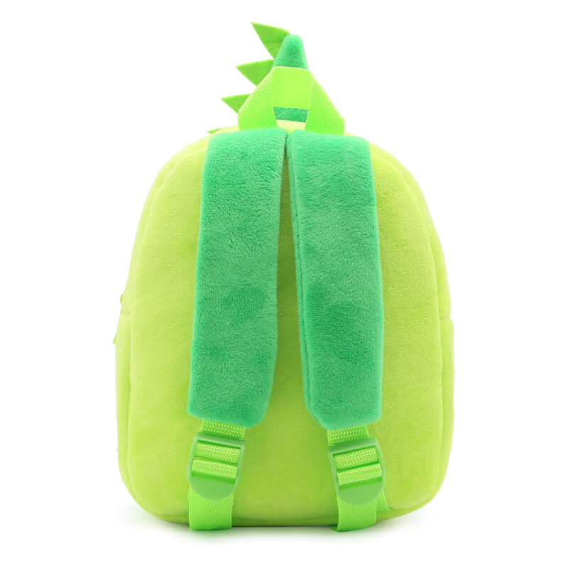 Anykidz 3D Green Crocodile Kids School Backpack Cute Cartoon Animal Style Children Toddler Plush Bag Perfect Accessories For Boys and Girls-Backpacks-PEROZ Accessories
