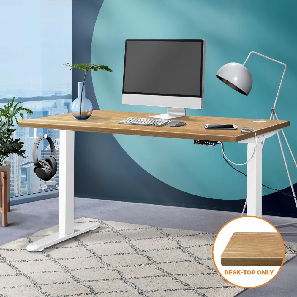 Oikiture Standing Desk Board Adjustable Sit Stand Desk Top Computer Table OAK-Desk Board-PEROZ Accessories