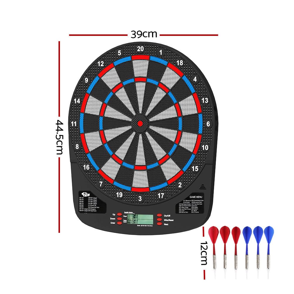 13.5" Electronic Dartboard Dart Board 32 Games Soft Dart Party Game Target Sport-Gift & Novelty > Games-PEROZ Accessories