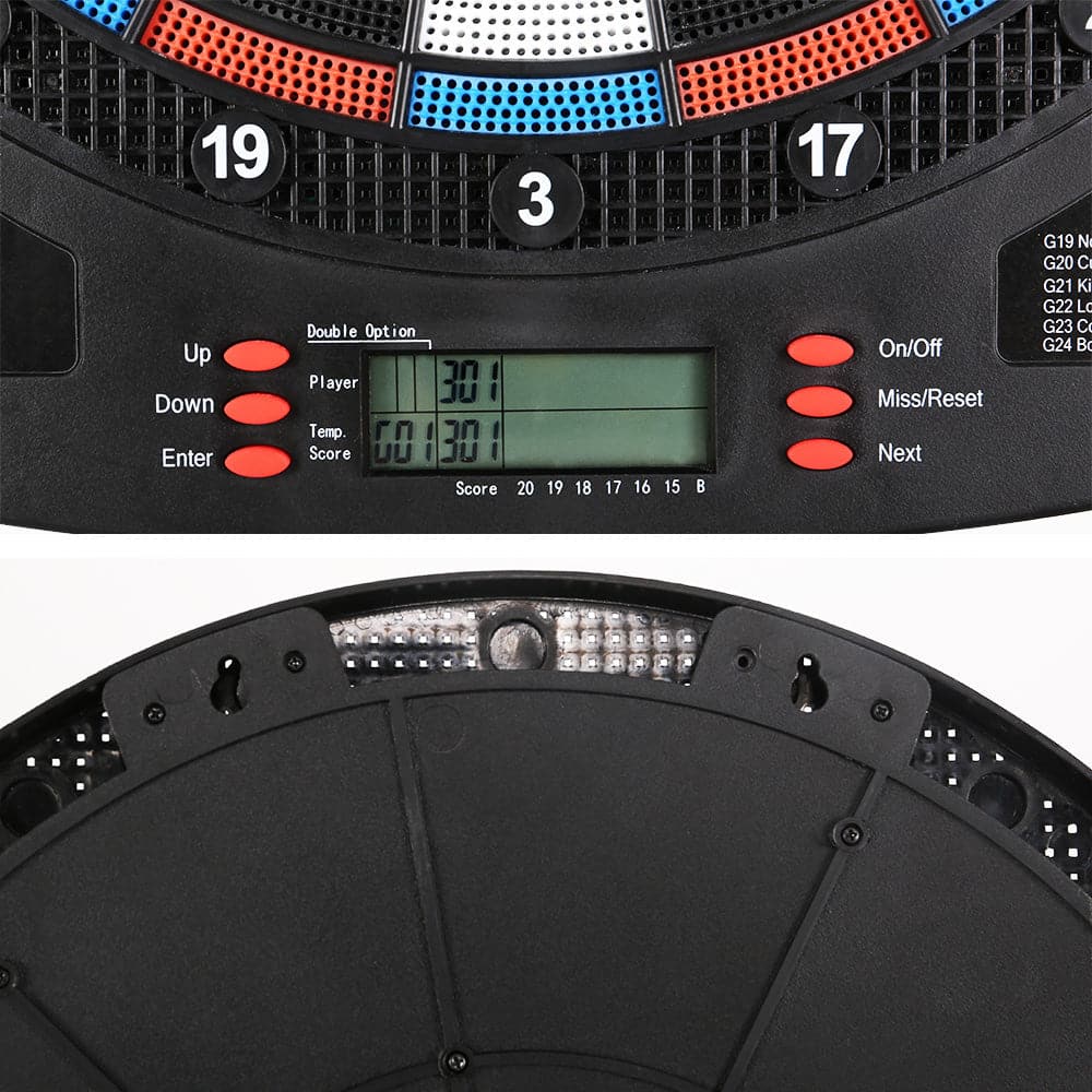 13.5" Electronic Dartboard Dart Board 32 Games Soft Dart Party Game Target Sport-Gift & Novelty > Games-PEROZ Accessories