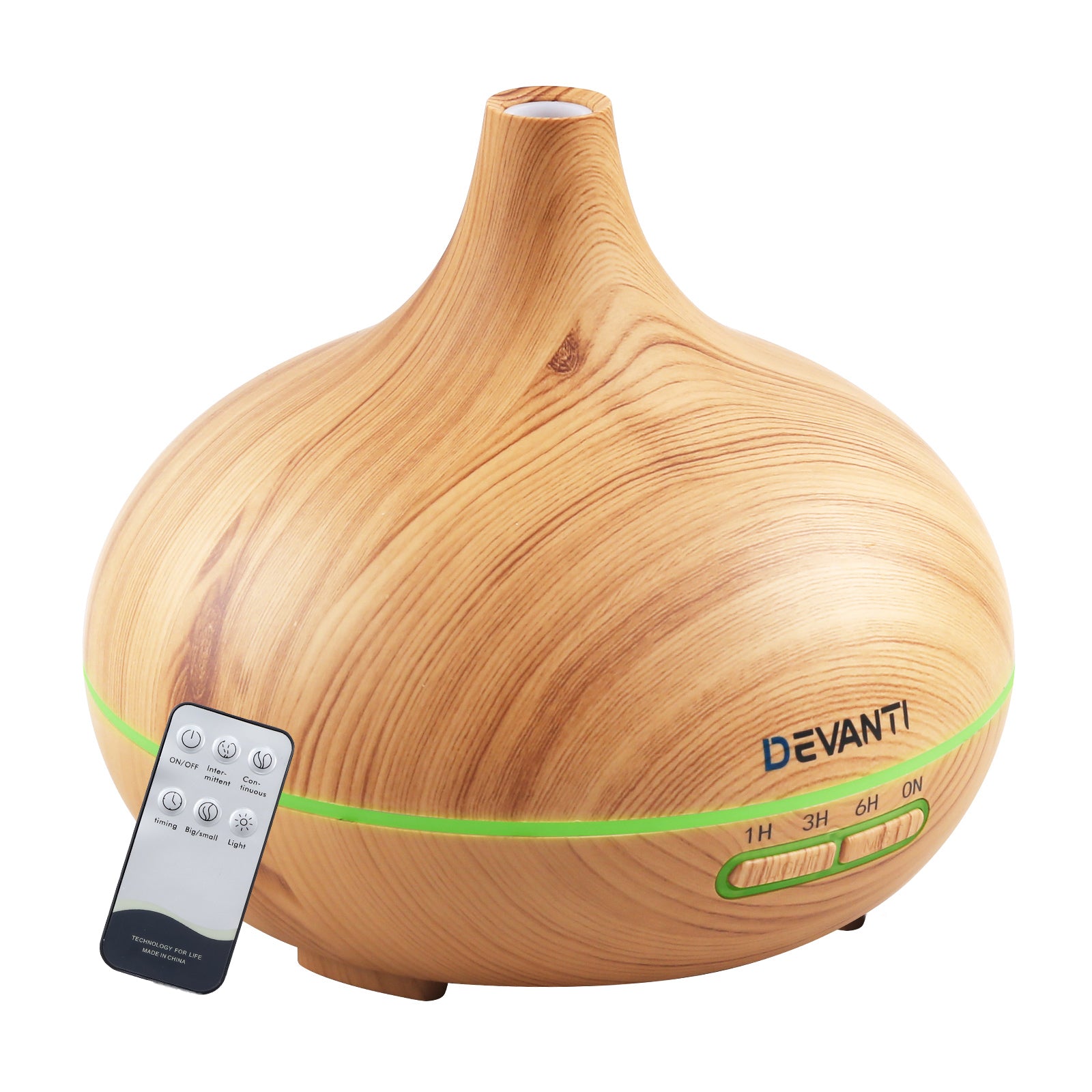 Devanti 300ml 4 in 1 Aroma Diffuser - Light Wood-Aroma Diffusers & Humidifiers-PEROZ Accessories