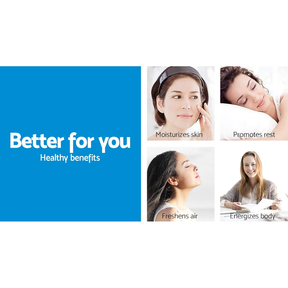 Devanti 400ml 4 in 1 Aroma Diffuser with remote control- Dark Wood-Appliances > Aroma Diffusers & Humidifiers-PEROZ Accessories