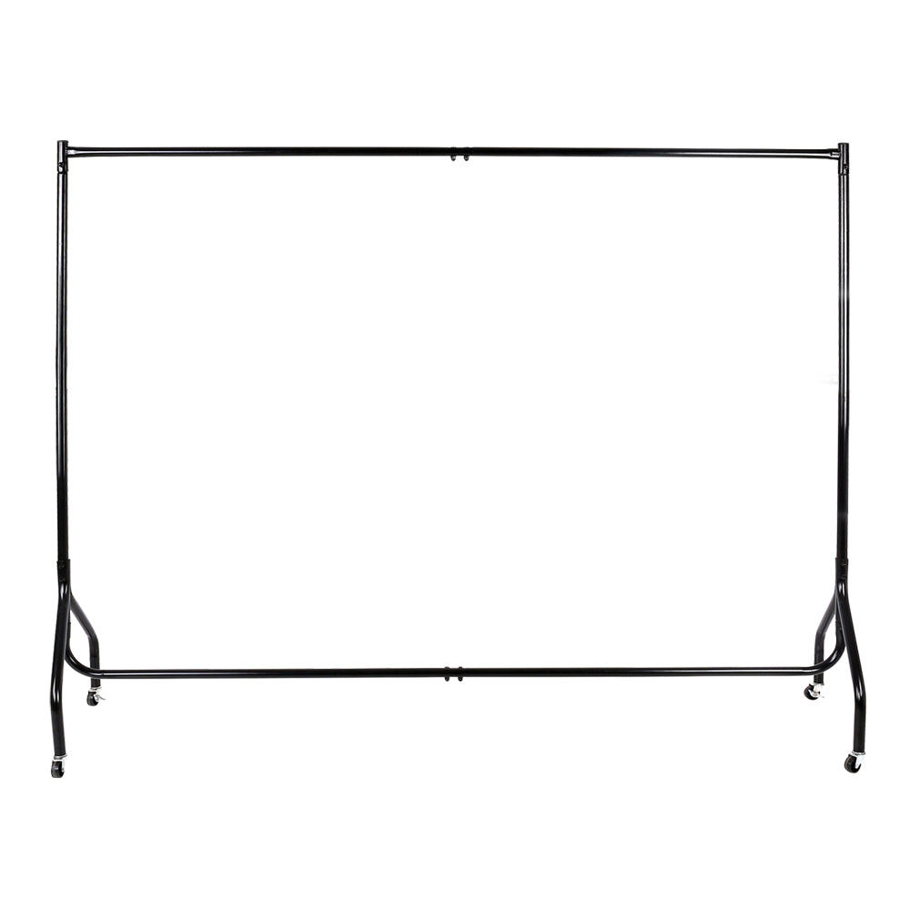 Artiss 6FT Clothes Racks Metal Garment Display Rolling Rail Hanger Airer Stand Portable-Furniture > Bedroom - Peroz Australia - Image - 4