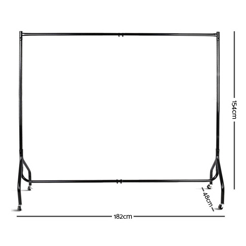 Artiss Clothes Racks Metal Coat Hanger Stand x2-Home & Garden > DIY - Peroz Australia - Image - 2