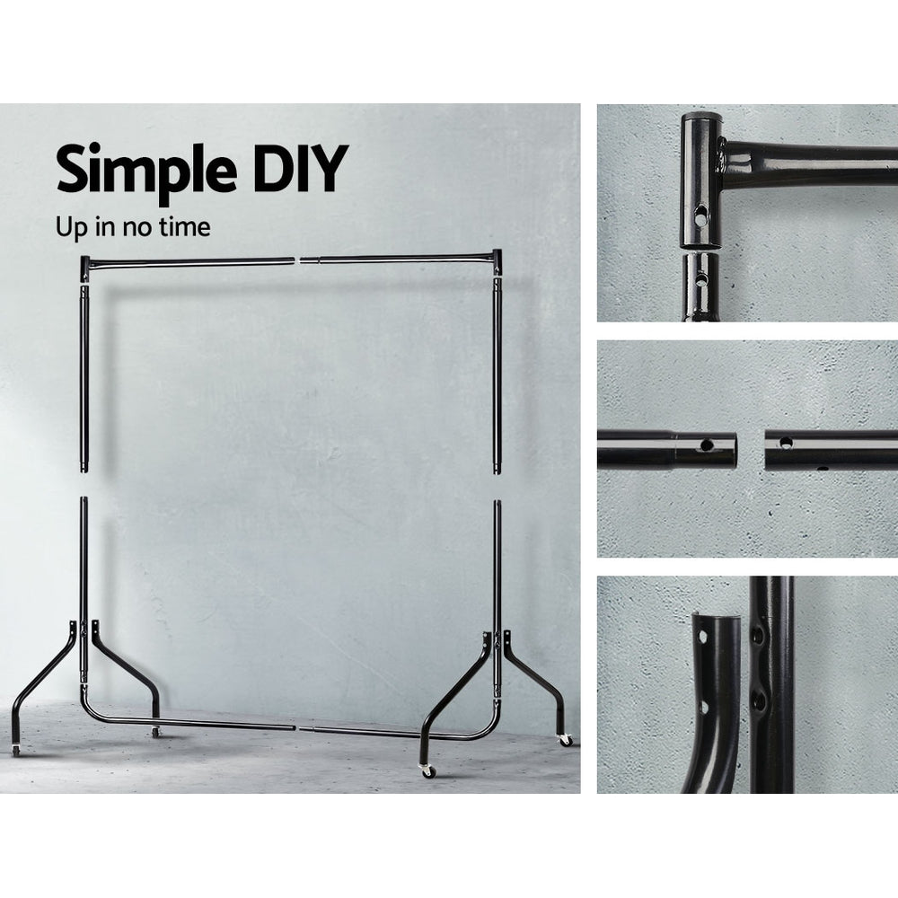 Artiss Clothes Racks Metal Coat Hanger Stand x2-Home & Garden > DIY - Peroz Australia - Image - 6