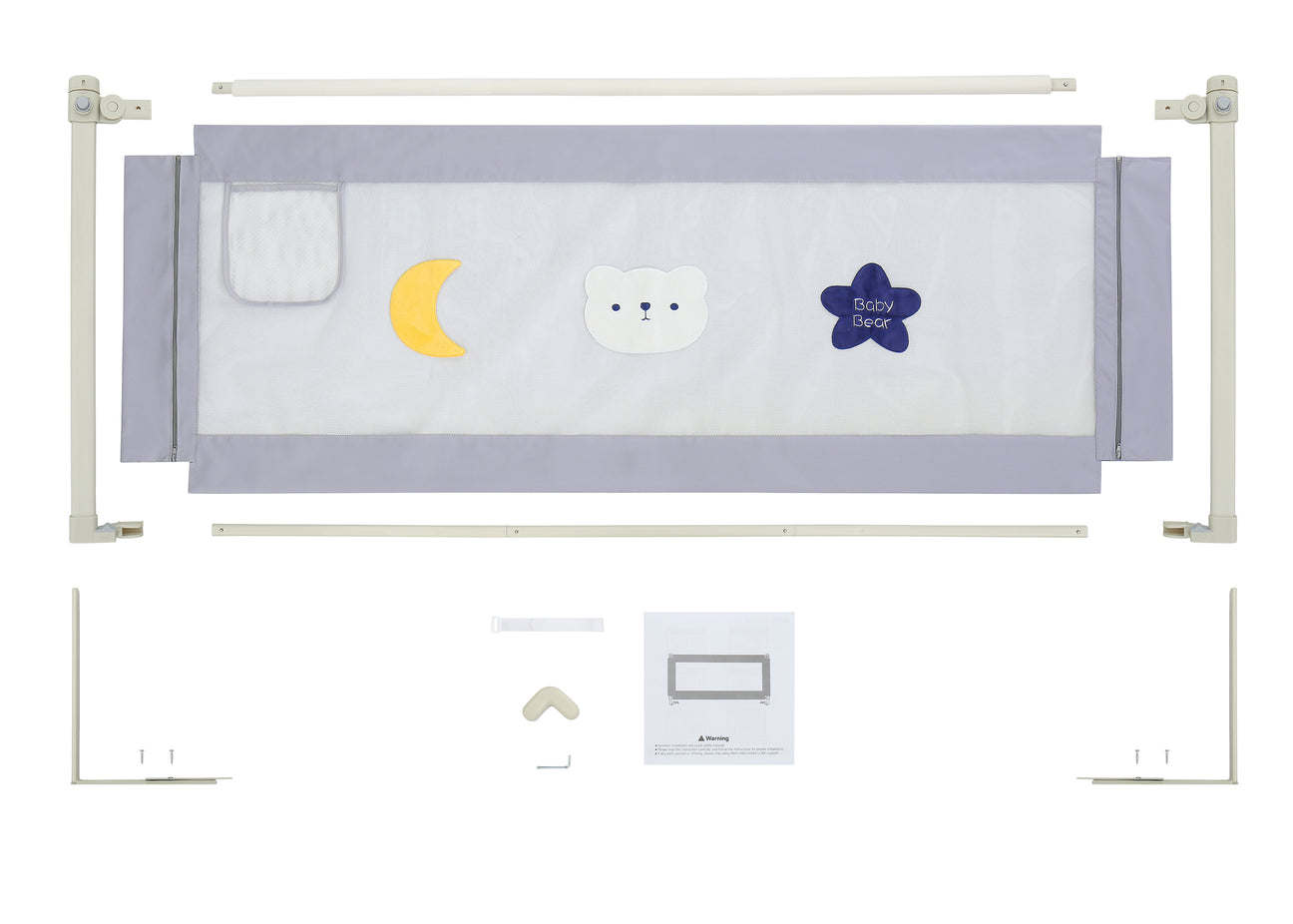 TARRAMARRA Safety Bed Rail One Piece-Safety Bed Rail-PEROZ Accessories