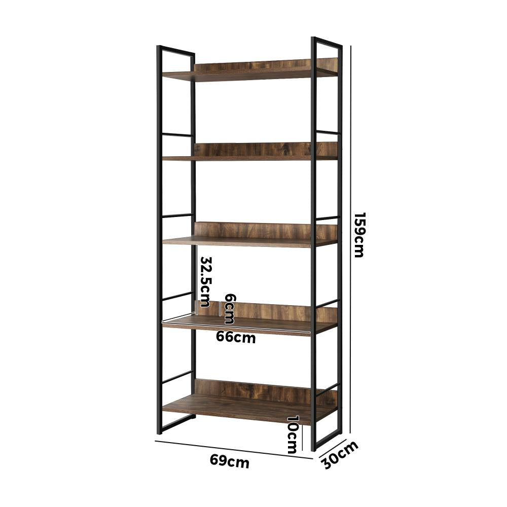 Oikiture Display Shelves Bookshelf Bookcase Shelf Storage Industrial Furniture-Display Shelf-PEROZ Accessories