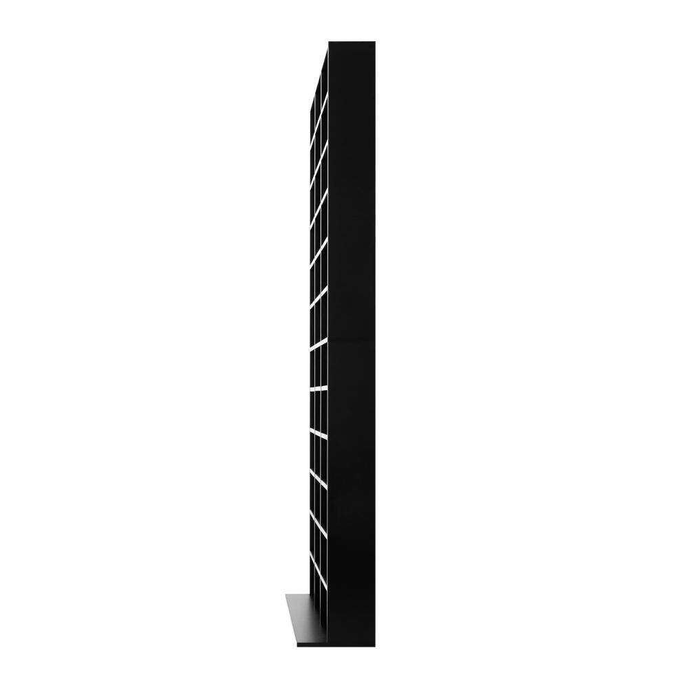 Oikiture Bookcase Bookshelf 1044 CD/DVD Rack Wooden Shelving Unit Display Shelf-Black-Display Shelf-PEROZ Accessories