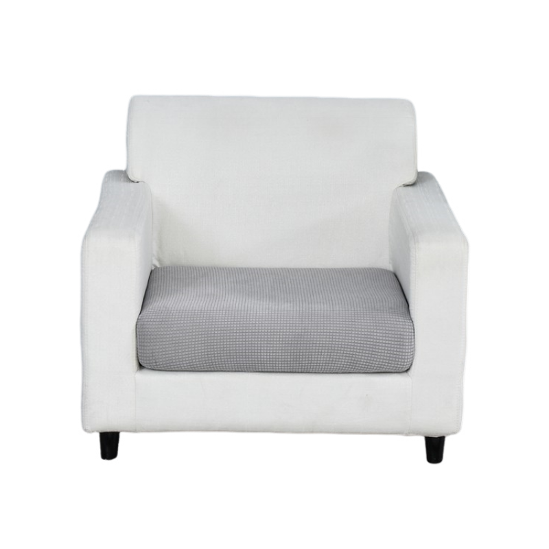 Anyhouz Sofa Cover Gray Polyester Thick Stretchable Cushion For Living Room 1Pc Normal Size 95-120cm-Slipcovers-PEROZ Accessories