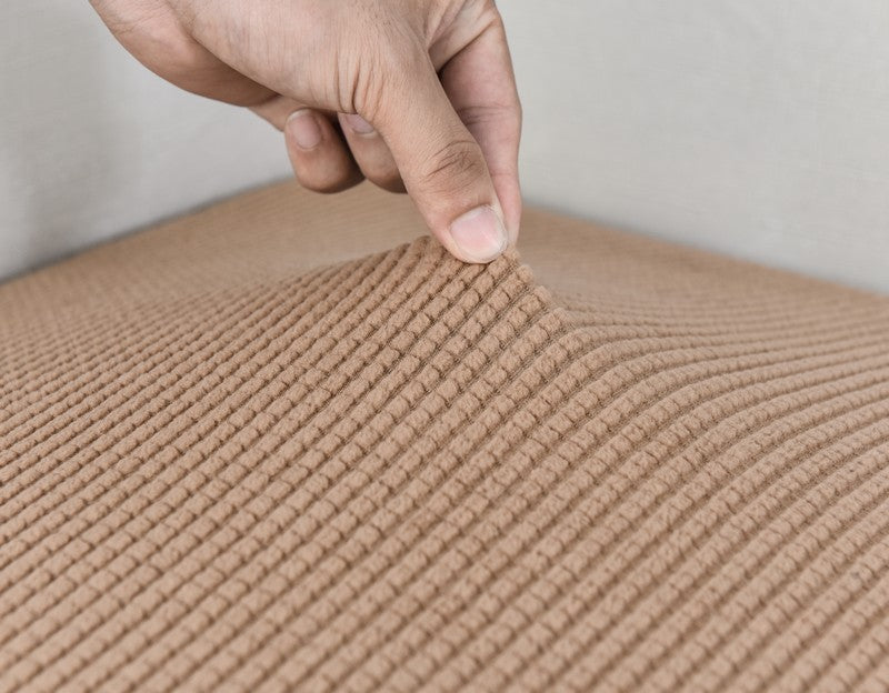 Anyhouz Sofa Cover Camel Polyester Thick Stretchable Cushion For Living Room 1Pc Normal Size 95-120cm-Slipcovers-PEROZ Accessories