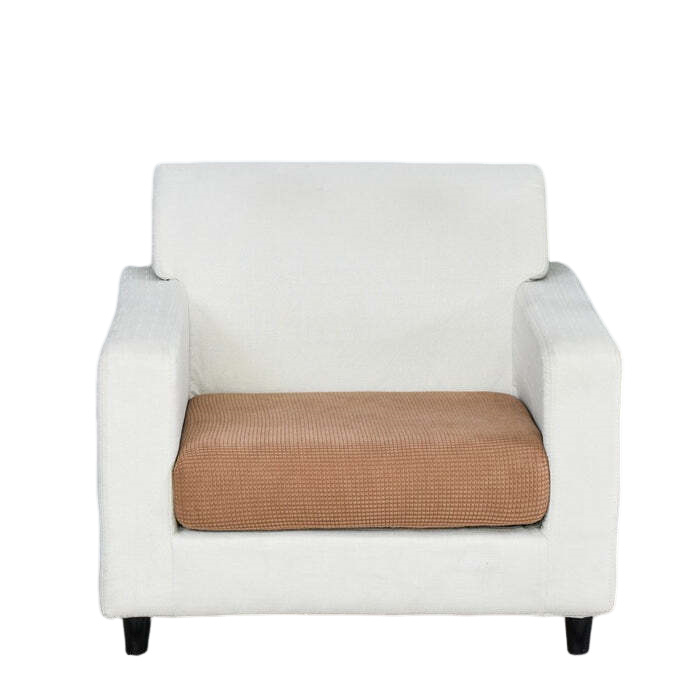 Anyhouz Sofa Cover Camel Polyester Thick Stretchable Cushion For Living Room 1Pc Normal Size 95-120cm-Slipcovers-PEROZ Accessories